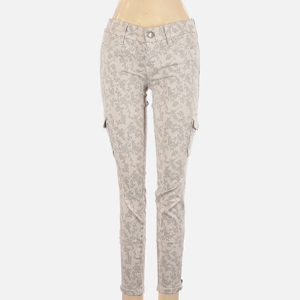 Anthropologie Level 99 Cropped Floral Jeans